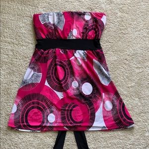 Strapless a-line shirt